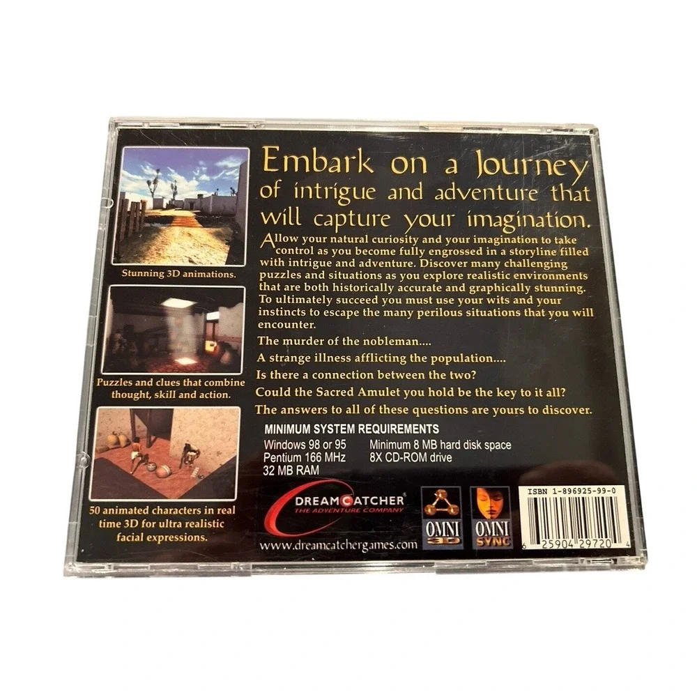 Sacred Amulet PC Game CD-ROM‎ (Dreamcatcher, 2001)